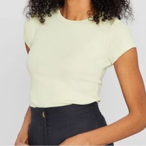 NWT Club Monaco Bowee Tee Size S in Mint Greev